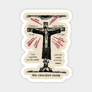 The Crucified Monk Magnet