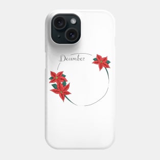 December Flower Months Phone Case