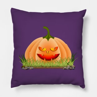 Bad Halloween Pumpkin Pillow