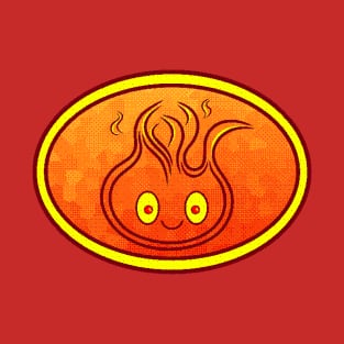 Smiling Flame Slime Logo 2 - Stitched T-Shirt