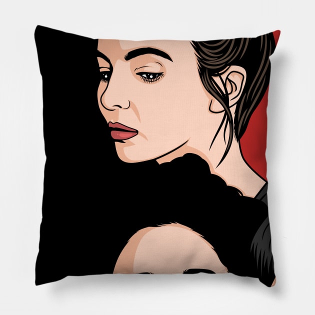 Killing Eve Pop Art Print Pillow by BasicBeach