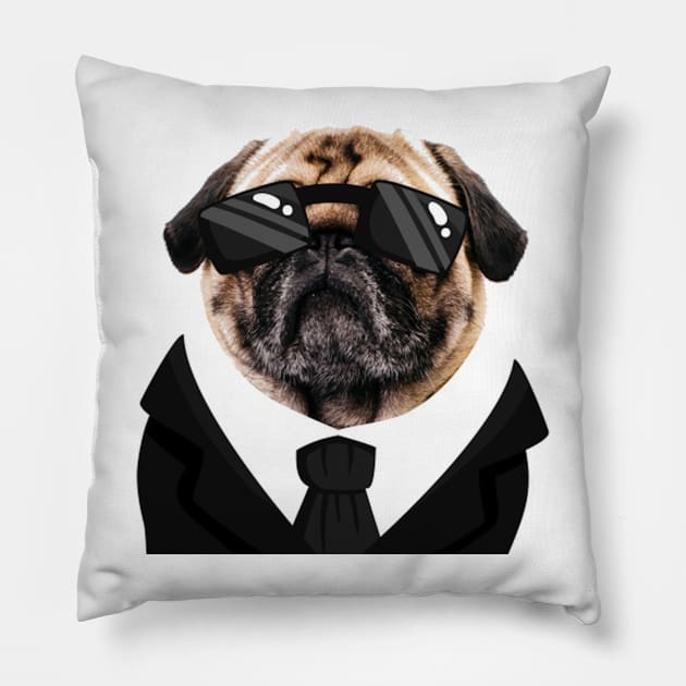 business Dog Funny Pillow by t-shiit