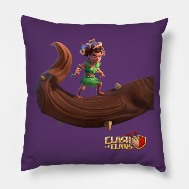 Root Rider - Clash of Clash Pillow by RW Designs