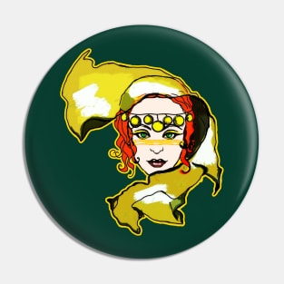 Golden Wanderer Girl Pin