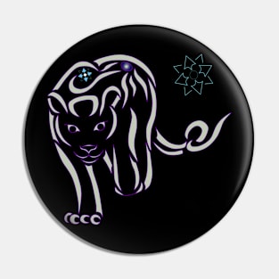 Lioness Tribal Design Pin