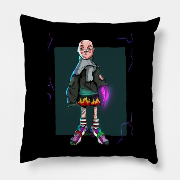 tentacle boy Pillow by ceciliaxw_