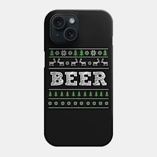 Christmas Ugly Sweater tshirt, Beer tshirt Christmas Gift Phone Case