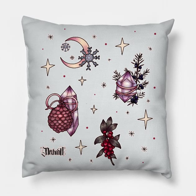 Magical Winter Pillow by chiaraLBart