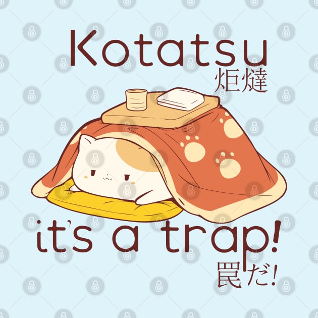 Fat Cat in a Kotatsu it's a trap by Myanko