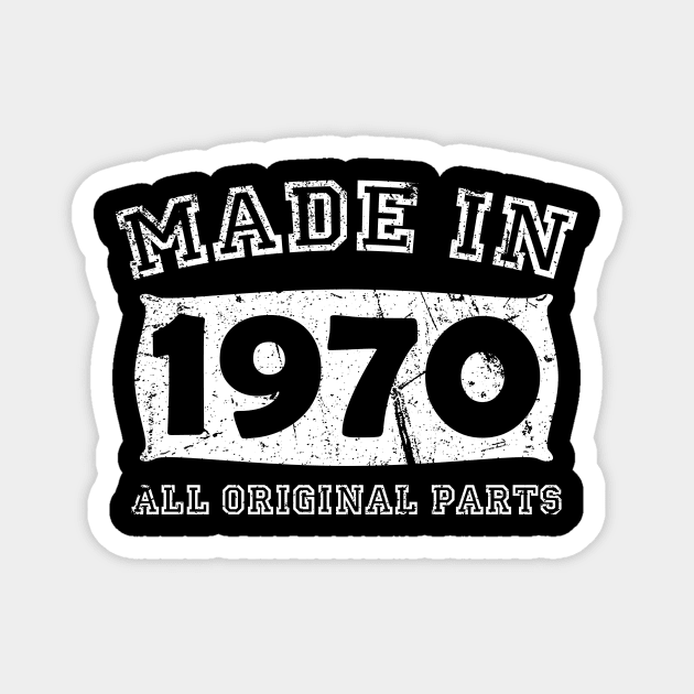 Made In 1970 All Original 50th Birthday Gift Magnet by star trek fanart and more