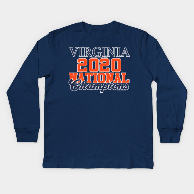 Uva 2020 Ncaa Champ Uva Basketball Kids Long Sleeve T Shirt