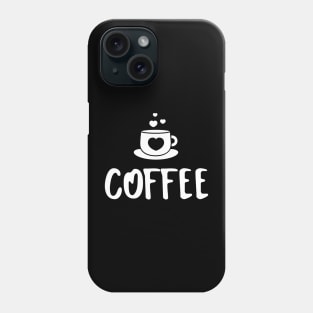 WHITE Coffee Cup Phone Case