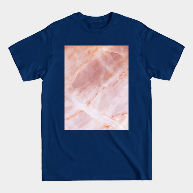 Discover Rose Quartz Pink Marble Stone - Rose Quartz - T-Shirt