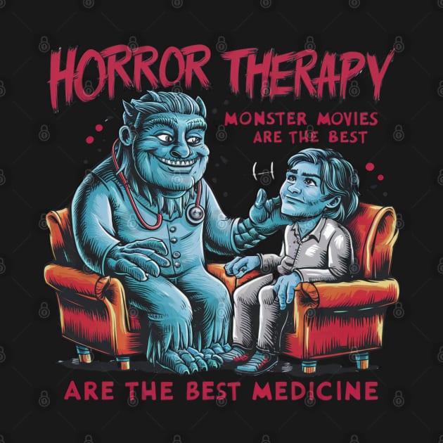 Horror Movie Therapy Halloween Fans Costume Movies Created by woormle