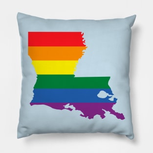 Louisiana state LGBT Pride Pillow