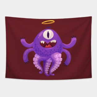 cute octopus monster ring Tapestry