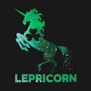 Lepricorn Unicorn St Patricks Day Shamrock Luckiness Funny T-Shirt