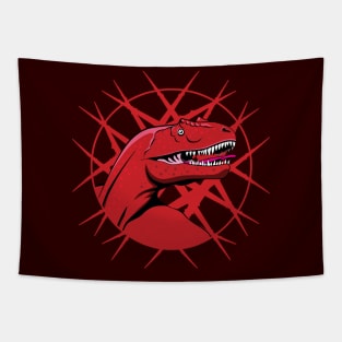 Red Raptor Tapestry