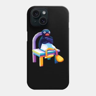 Angry Pingu meme Wpap Pop Art Phone Case