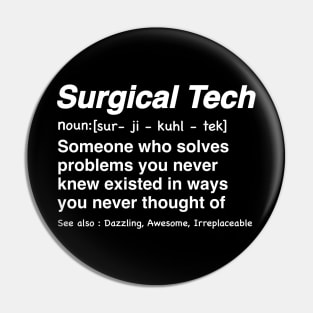 Funny Surgical Technologist definition Operating Room gifts, Surgery Technologist present Pin