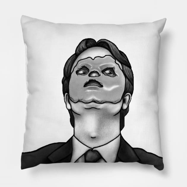 Dwight CPR Doll Face Pillow by millayabella