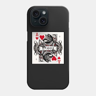 Bearcat Dragon Ace of Hearts Phone Case