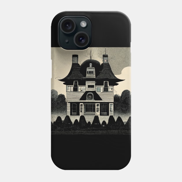 Iconic Amityville Horror House in vintage colors. Phone Case by Liana Campbell