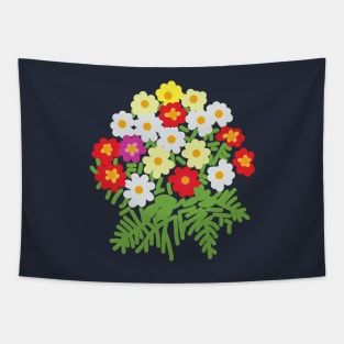 Floral Art Flowers and Ferns for Mothers Day Tapestry