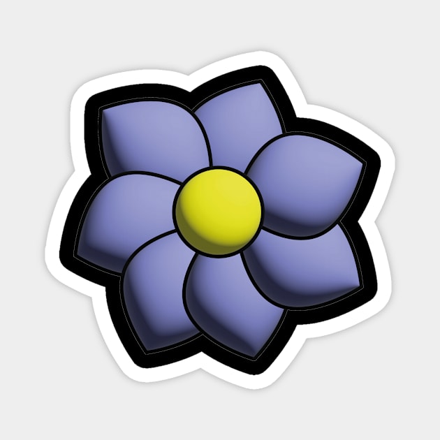 flower 3d Magnet by illustrations-boom