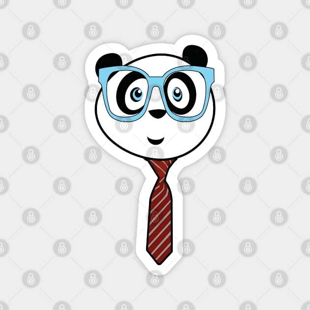 Panda Nerd Magnet by adamzworld