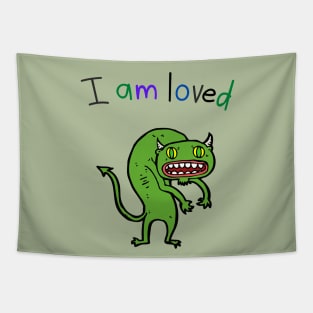 I Am Loved Demon Monster Devil Satan Evil Tapestry