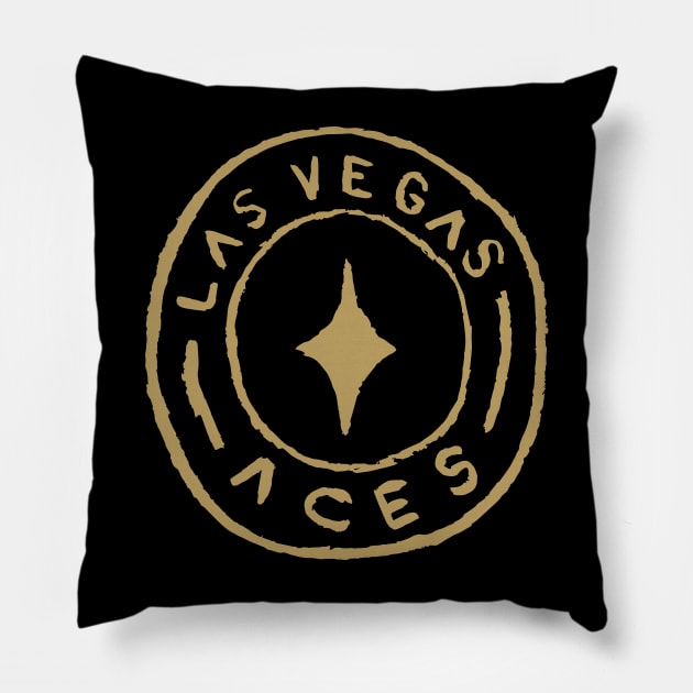 Las Vegas Aceeees 07 Pillow by Very Simple Graph