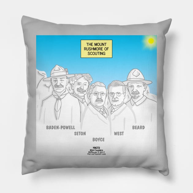 Founders of Modern Scouting Pillow by OutToLunch