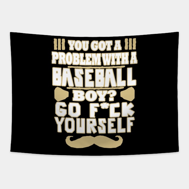 Baseball Trainer Player Sports Gift Tapestry by FindYourFavouriteDesign