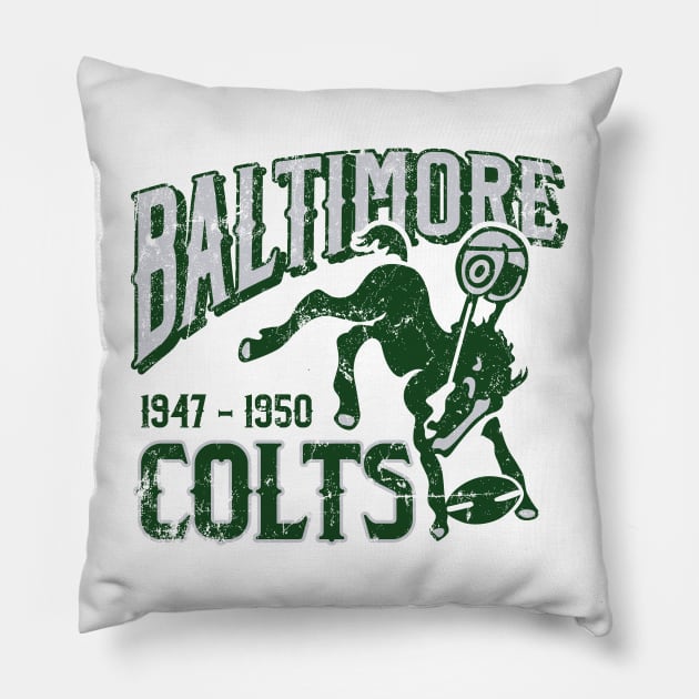 Baltimore Colts Pillow by MindsparkCreative