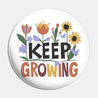 Blossom Eternity: Keep Growing Pin
