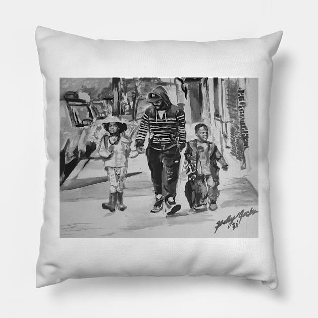 BLACK FATHERS MATTER Pillow by billyhjackson86