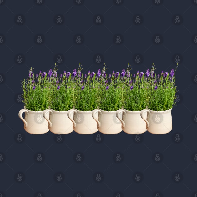 Lavender Plants on Repeat by ellenhenryart