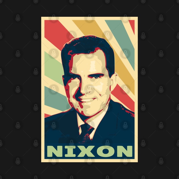 Richard Nixon Vintage Colors by Nerd_art