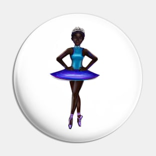 Ballerina Noor #4 - beautiful  black ballerina with corn rows Pin