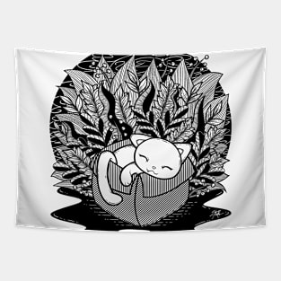 It It Fits Line Art Illustration Tapestry