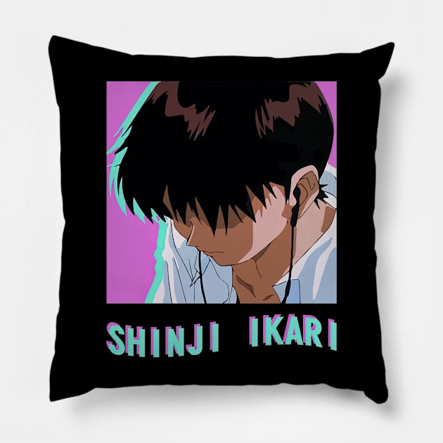 Shinji Ikari Sadboy Pillow by HammiltenJohn