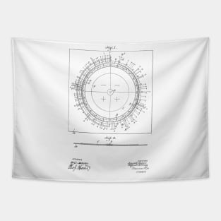 Star Finder Vintage Patent Hand Drawing Tapestry