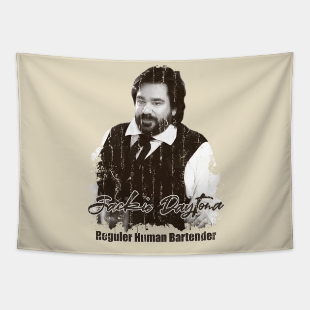 Jackie Daytona - Reguler Human Bartender Tapestry by sgregory project