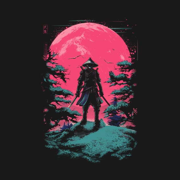 Samurai under the moon by ddjvigo