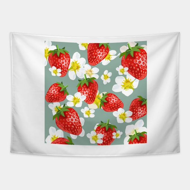 Strawberries Tapestry by smoochugs