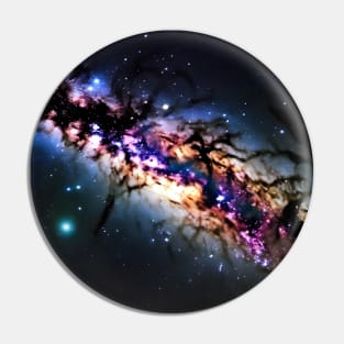 Milky Way Galaxy Photograph Pin