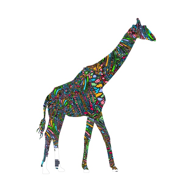 Giraffe Lover Shirt Animal Print by joyjeff