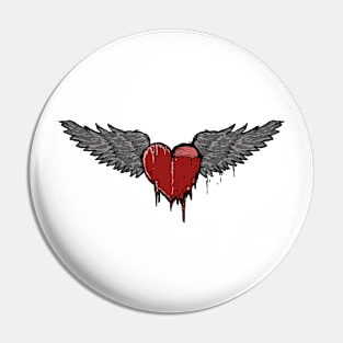 Flying Heart Pin