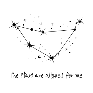 The Stars Are Aligned For Me - Capricorn - White T-Shirt